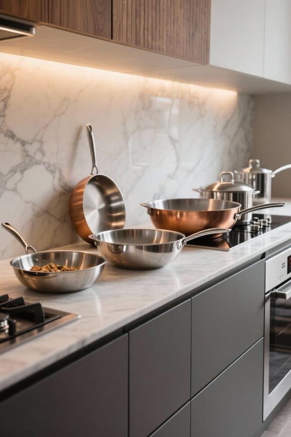 top stainless steel woks