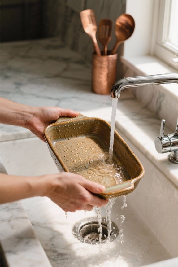 careful stoneware cleaning techniques