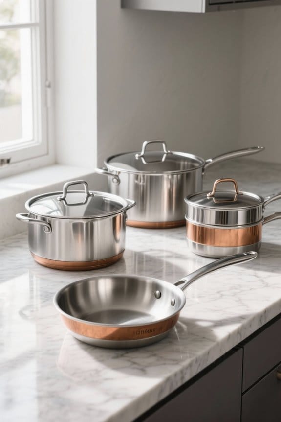 cladding layers in cookware