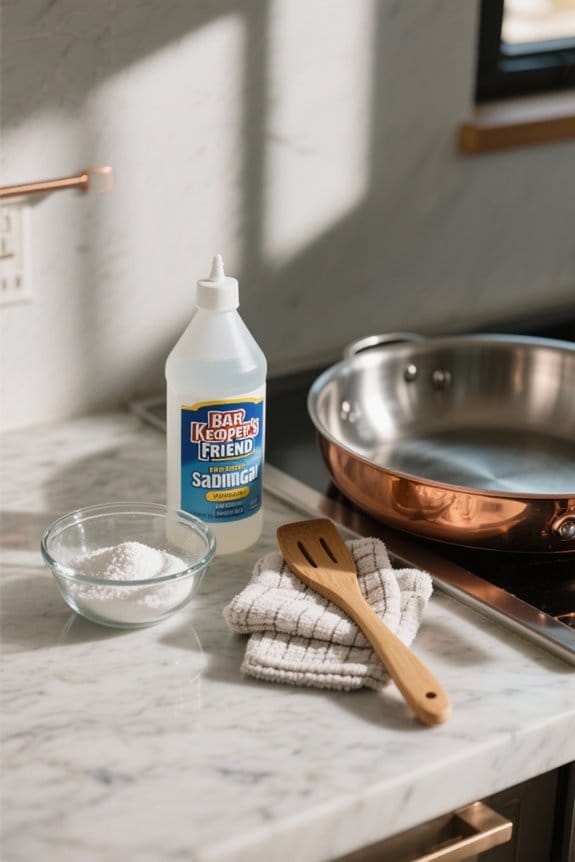 cleaning burnt stainless steel