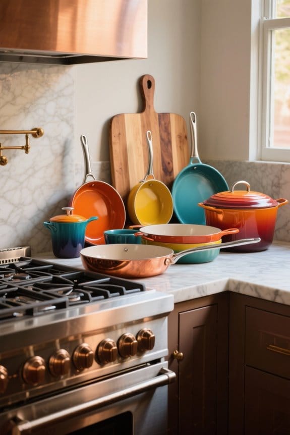 colorful cookware set considerations
