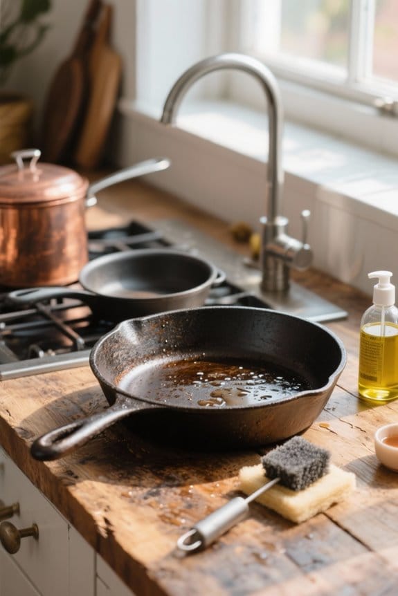 cookware seasoning and maintenance