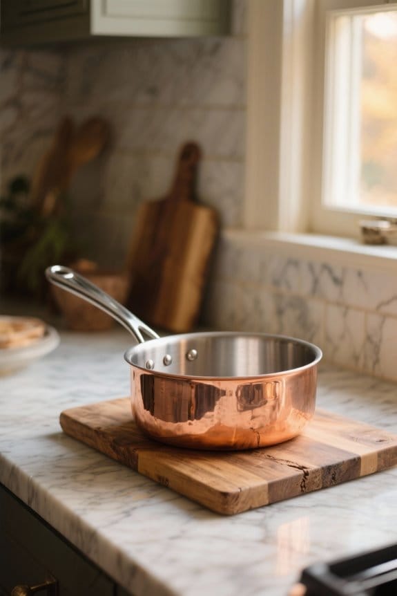 copper saucepan selection factors