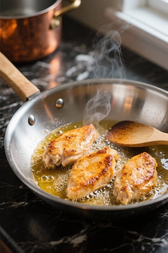 crispy moist medium high frying