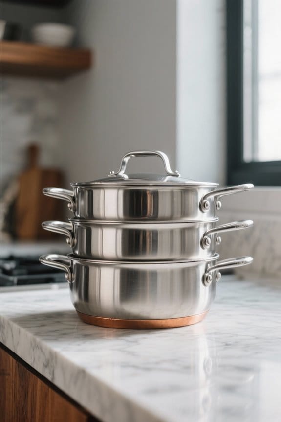 durable easy care stainless cookware