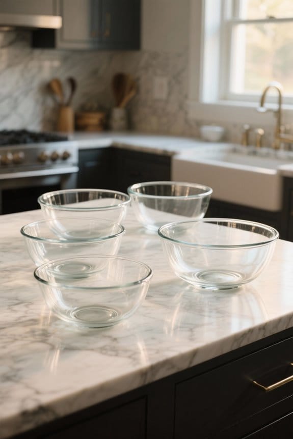 durable stylish glass bowls