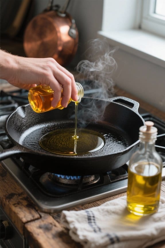 effective cast iron seasoning