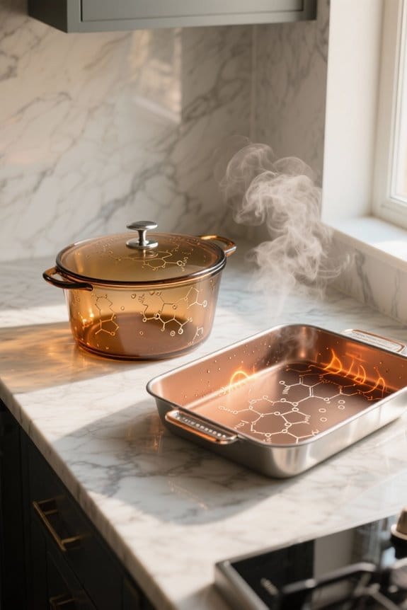glass retains heat longer