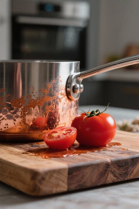 metal interaction with foods