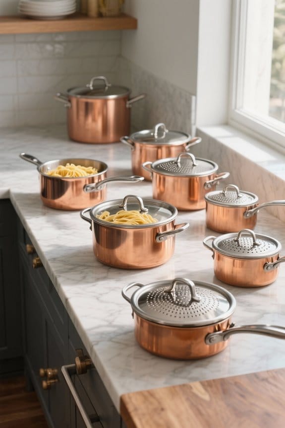 pasta pots with strainers