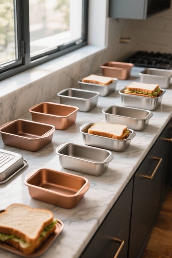 perfectly shaped bread pans
