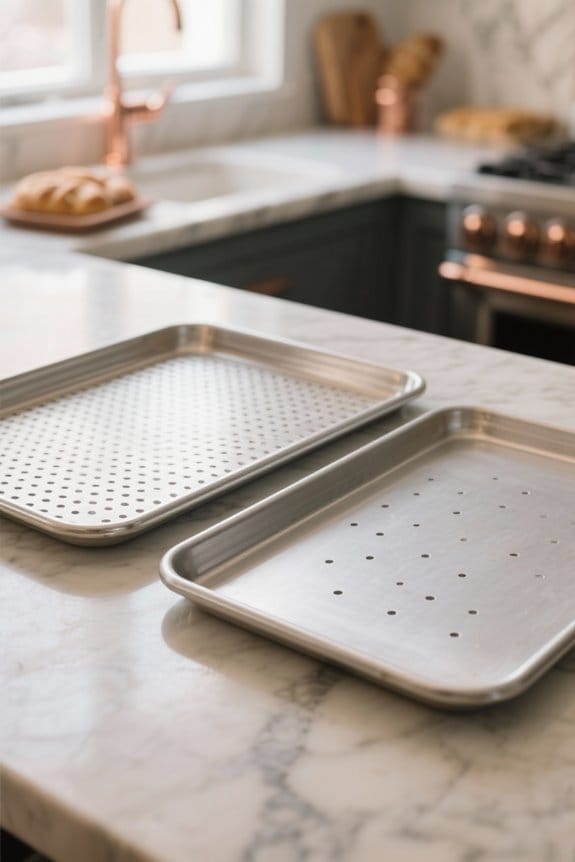 perforated vs solid baking