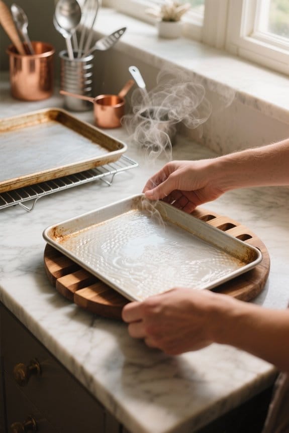 prevent baking sheet warping