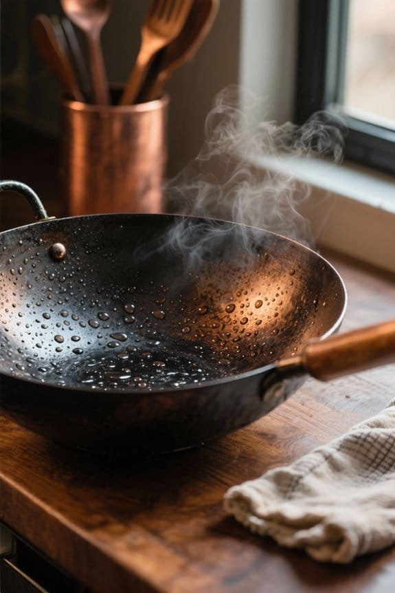 proper wok cleaning technique