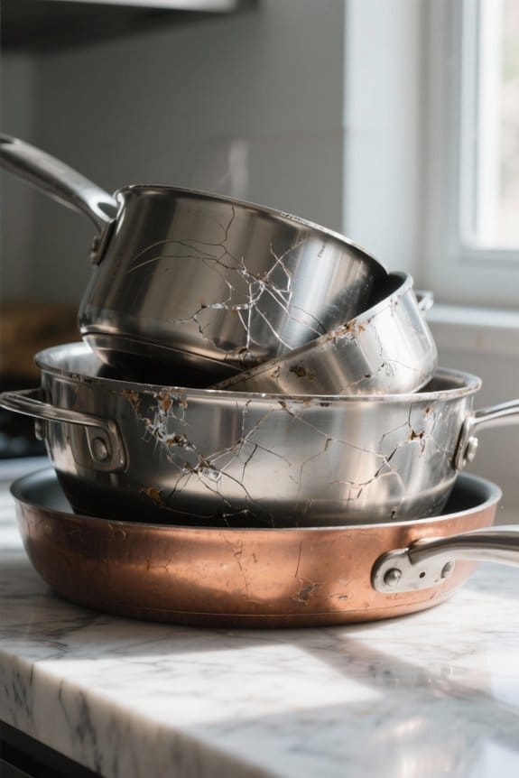 protect cookware from stacking