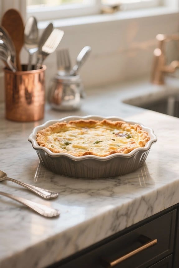 quiche dish material quality