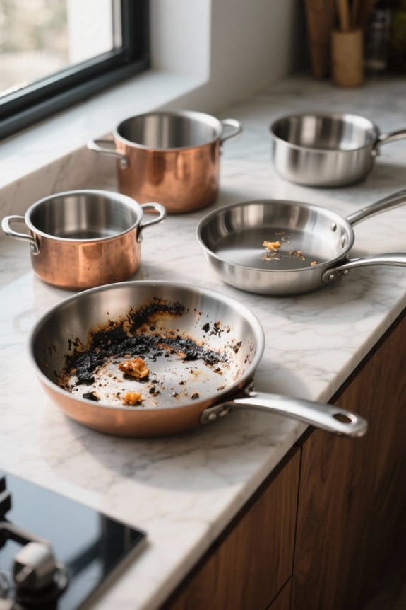 removing burnt food effectively