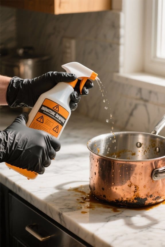 safety first with cleaners