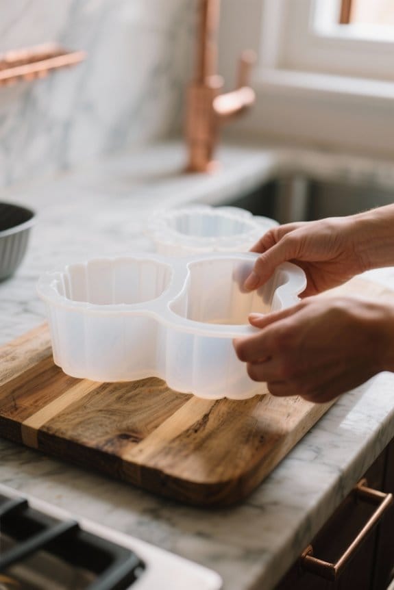 silicone molds baking preparation