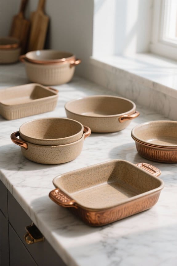 stoneware ensures uniform heat