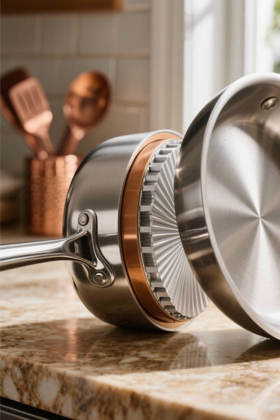 superior heat distribution cookware