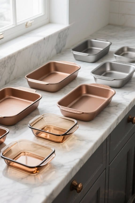 top glass baking pans