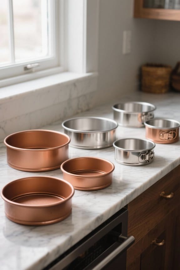 top round cake tins