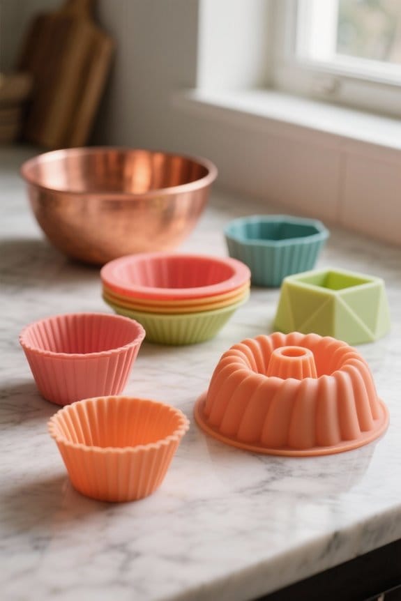 versatile silicone baking molds