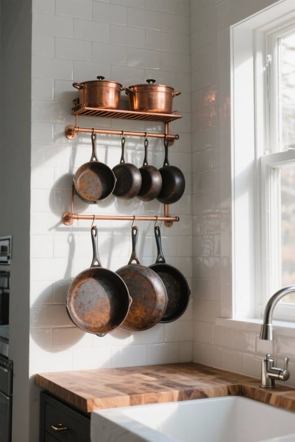 vertical storage for cookware