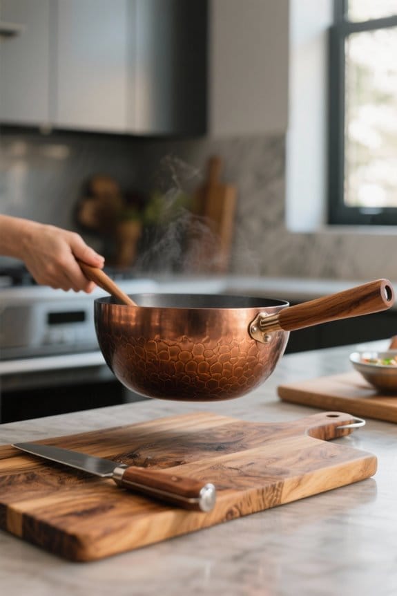wood handle wok considerations